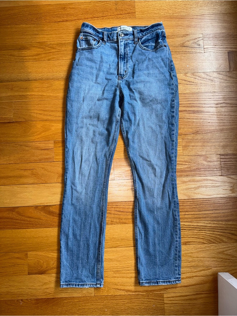 Abercrombie & Fitch 90s ultra high rise straight blue Jeans 4s/27